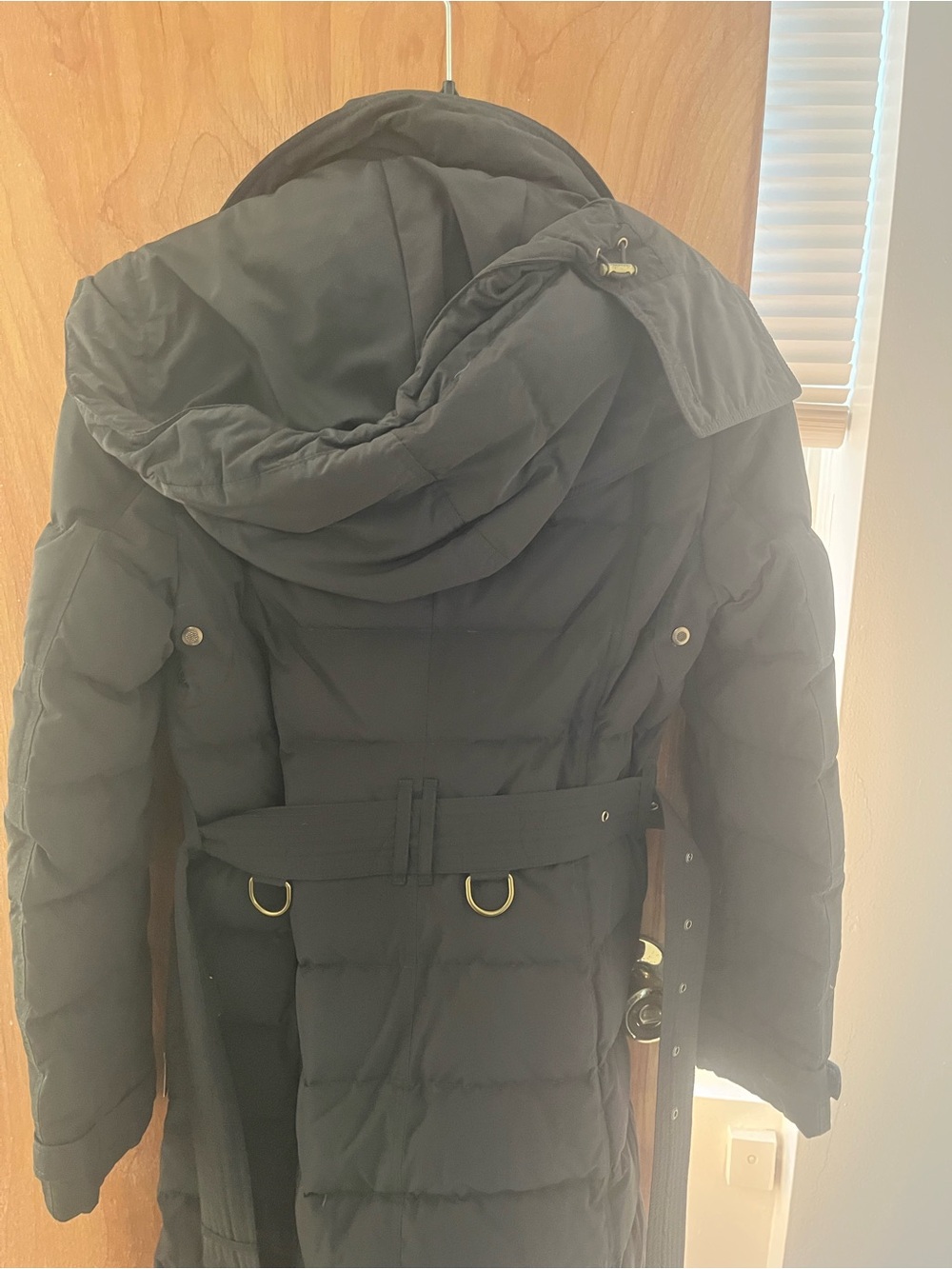 Burberry dark olive green Quilted Double-Breasted Coat with Gold Buttons - Picture 2 of 14